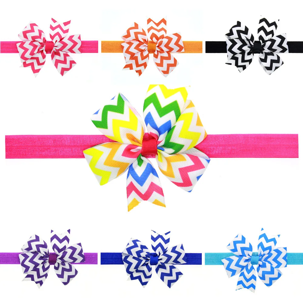 

Striped Hair Bandage Tie Band Headband Ribbon Bow Turban Children Newborn Kids Headwear Baby Girl Accessories Soft Elastic Cute