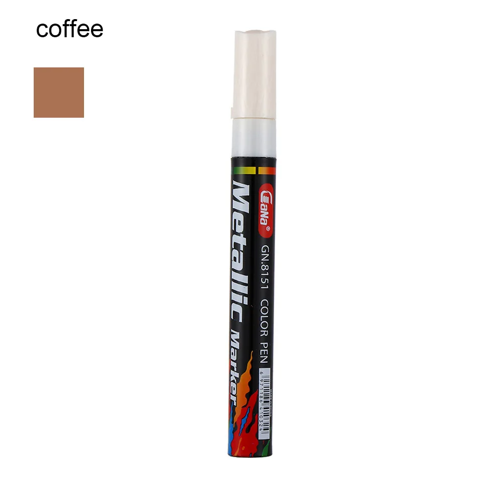 coffee Водостойкая Перманентная краска для шин, ручка для автомобиля, мотоцикла, велосипеда, креативный маркер, инструменты для ухода за краской, аксессуары для обслуживания и ухода - Цвет: coffee