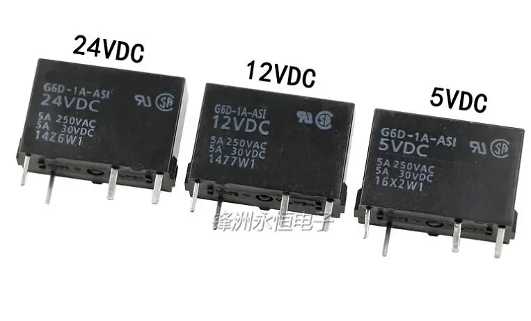 

10pcs/lot G6D-1A-ASI-5VDC G6D-1A-ASI-12VDC G6D-1A-ASI-24VDC
