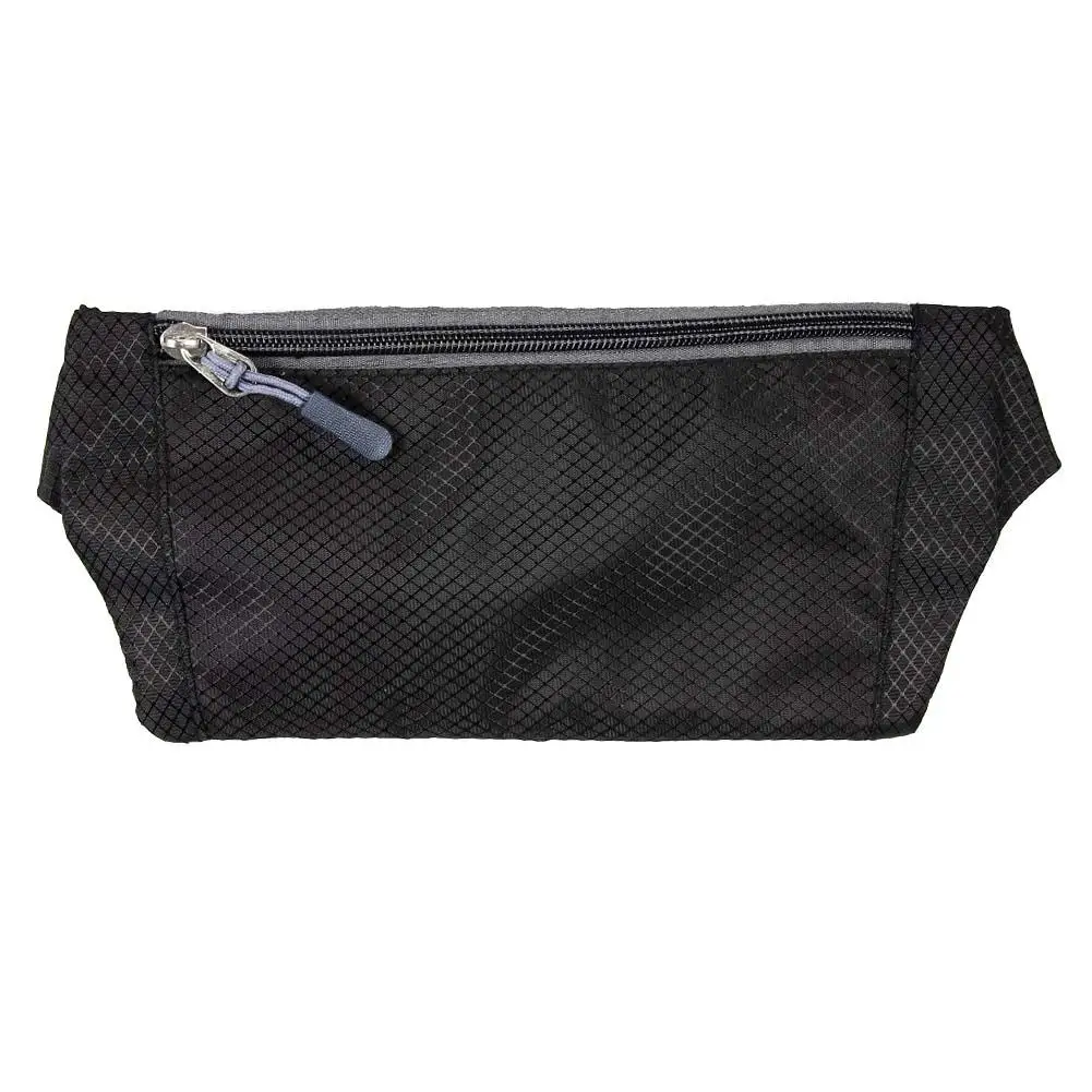 Travel Pouch Zippered Waist Compact Security Money Tablet Adjustable Belt Bags black color promotion | Спорт и развлечения