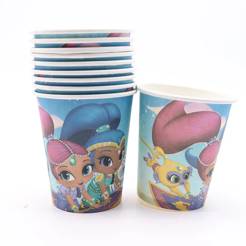Shimmer and Shine tableware birthday party supplies baby bathing favor wedding decoration kids | Дом и сад