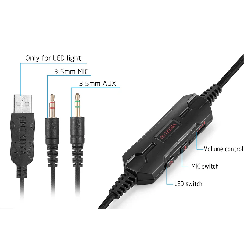 DPRUI игровые наушники ps4 басс с шумоподавлением для компьютера микрофоном пк