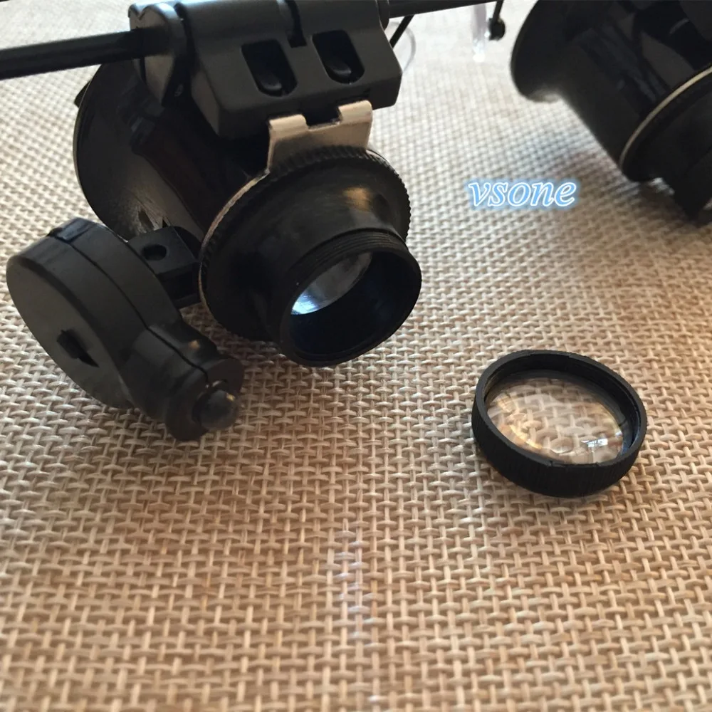 Бинокулярные стоматологические лупы 20X для ремонта часов увеличительное стекло