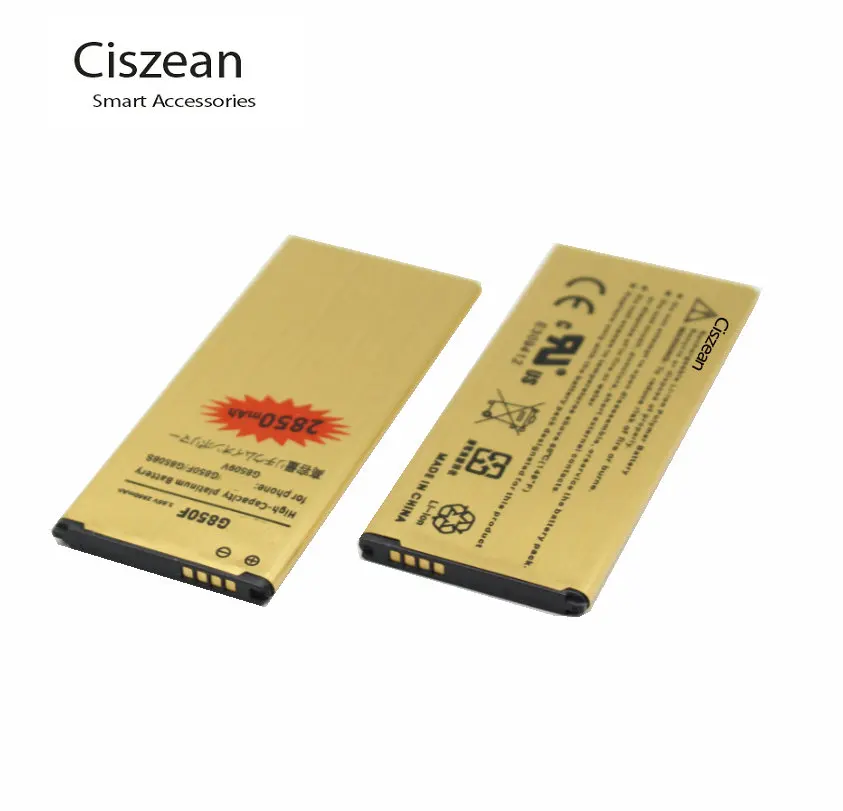1x 2850mAh EB-BG850BBC EB-BG850BBE Gold Battery For Samsung Galaxy Alpha G850 G8508 G8508S G8509v G850F G850T Batterie Batterij | Мобильные