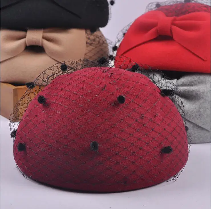 Зимние женские фетровые шляпы фетровая шляпа из 100% шерсти винтажная шляпка Клош