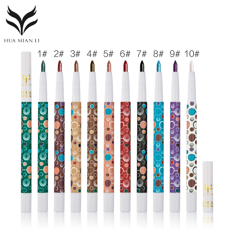 HUAMIANLI10 Colors Matte Waterproof Eye Shadow Pen Pearl Long Lasting Easy To Wear Fashion Makeup Cosmetics Tools |