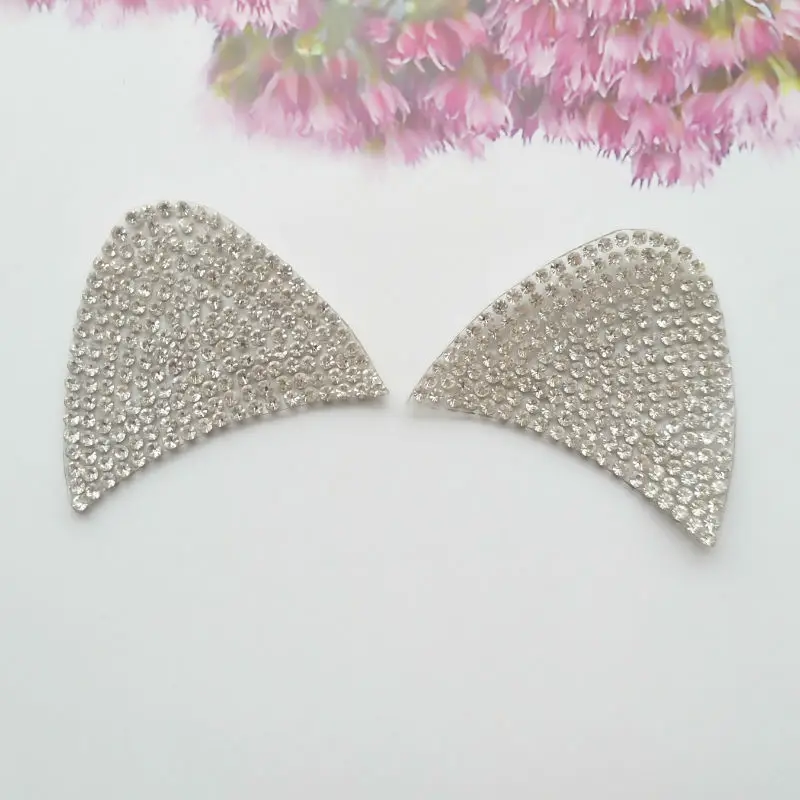 2 шт. искусственные Кристальные Аппликации вышитые бисером нашивки для одежды