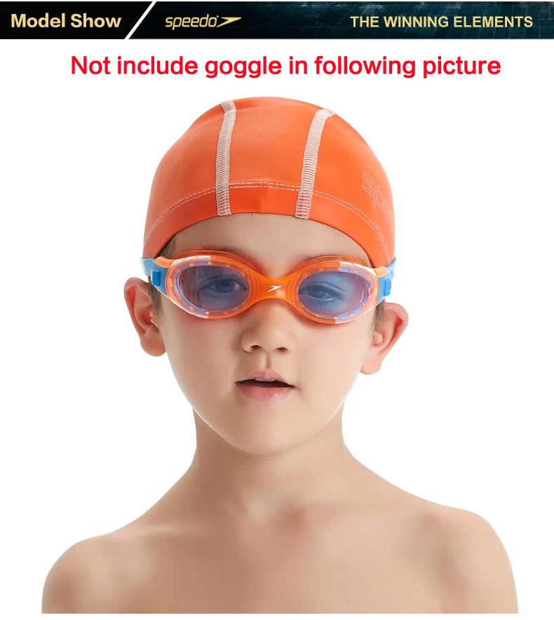 Speedo PU материал Junior Pace Кепка Brights дети плавают ming капюшон детский плавающий головной убор плавающий ming Кепка s для мальчика или девочки плавающий тренировочный