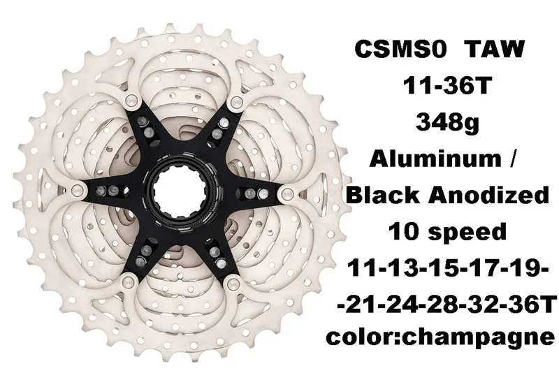 CSMS0 Sunracing серия MTB велосипедная кассета 10 скоростей-11-36 т, высокопрочная стальная Звездочка 10S велосипед свободного хода, CSMS0, CSMS1 - Цвет: CSMS0
