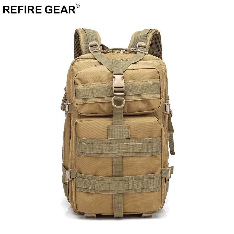 Рюкзак для походов Refire Gear камуфляжный Водонепроницаемый Многофункциональный