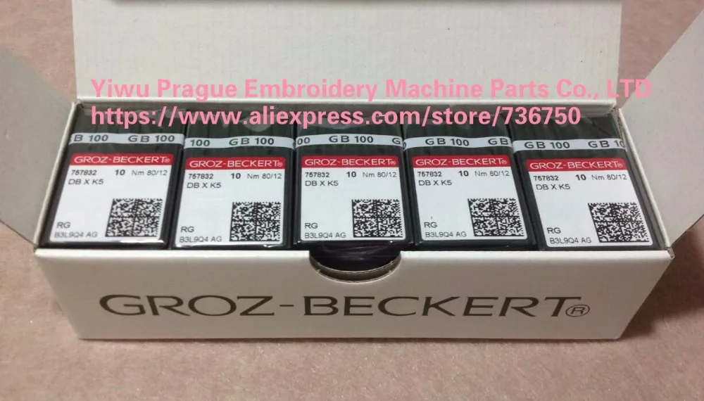 500 шт. Подлинная игла для вышивки Groz Beckert DB X K5 DBxK5 RG Point EF0640G009RG EF0640G010RG EF0640G011RG EF0640G012RG |