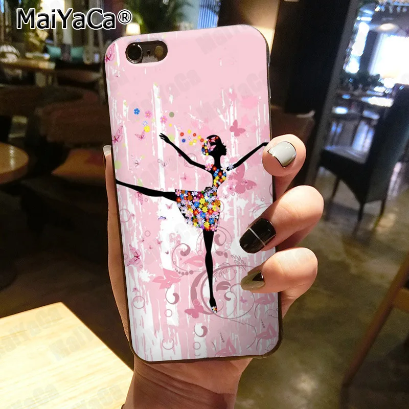 MaiYaCa бабочка танцующая девушка эффект мода 2D Телефон чехол для iphone SE 2020 11 pro 8 7 66S Plus