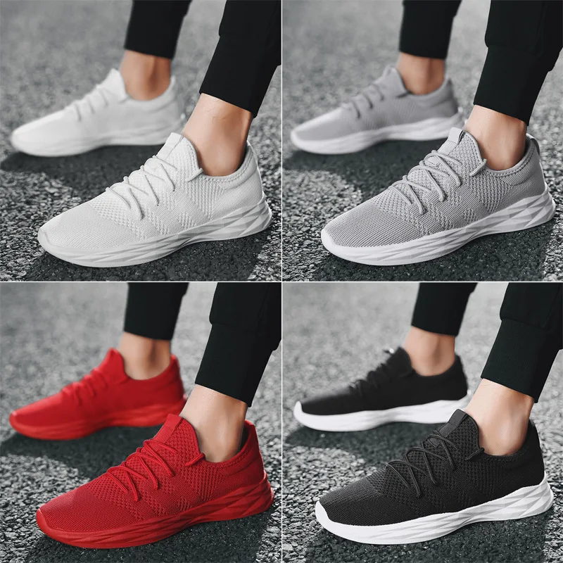 

New Mesh Men Casual Shoes Lace up Leisure Breathable Walking Man Sneaker Zapatillas Hombre Man Shoes Sneakers Male Footwear
