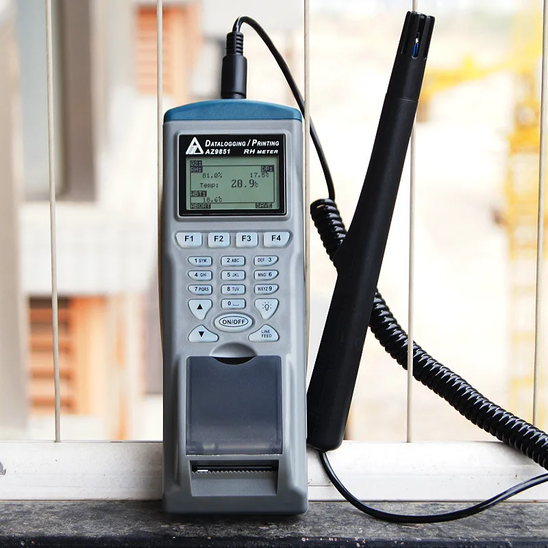 

AZ-9851 temperature and humidity recorder list type thermo-hygrometer with printer AZ9851 AZ 9851External Hygrometer Datalogger