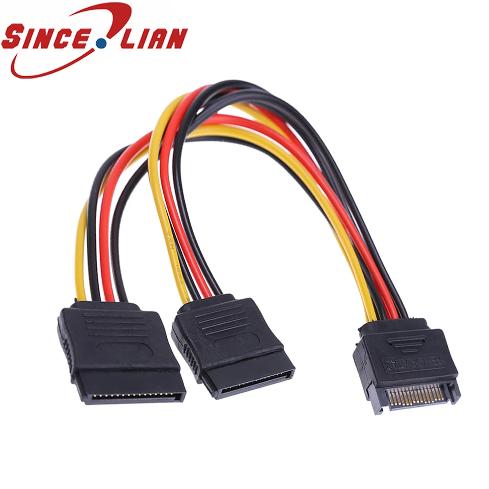 SINCILIAN 1 шт. соединительный сплиттер кабель SATA 15pin жесткий диск удлинитель кабеля