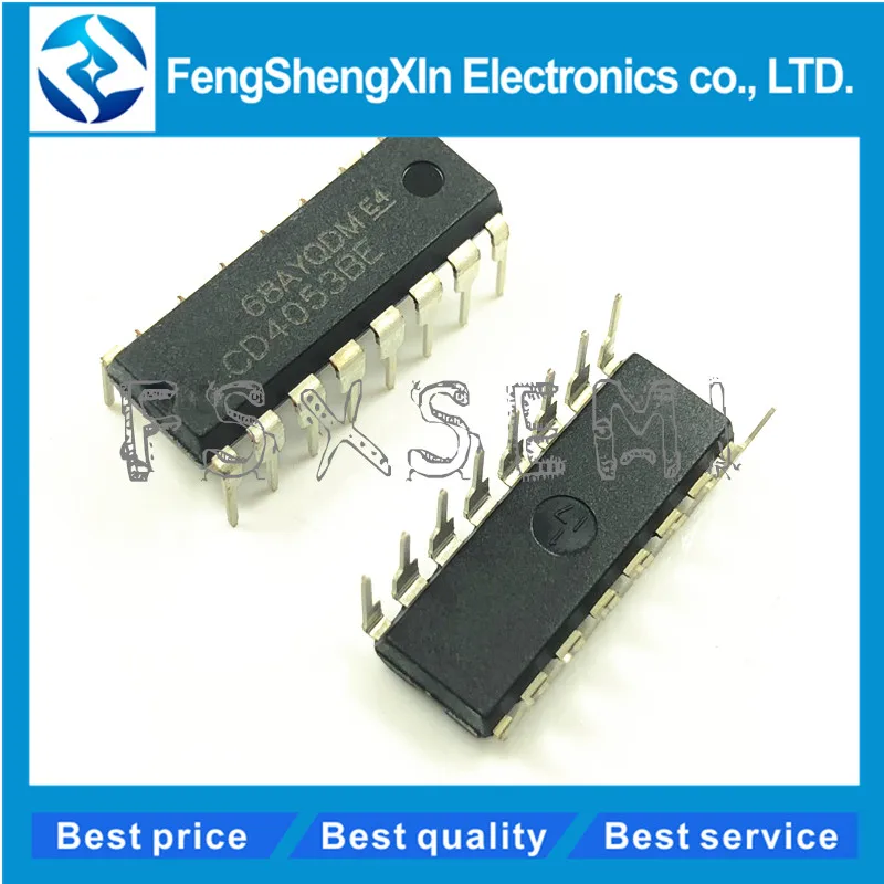 10 шт./лот CD4053BE HEF4053BP CD4053 DIP16 CMOS аналоговый мультиплексор| |
