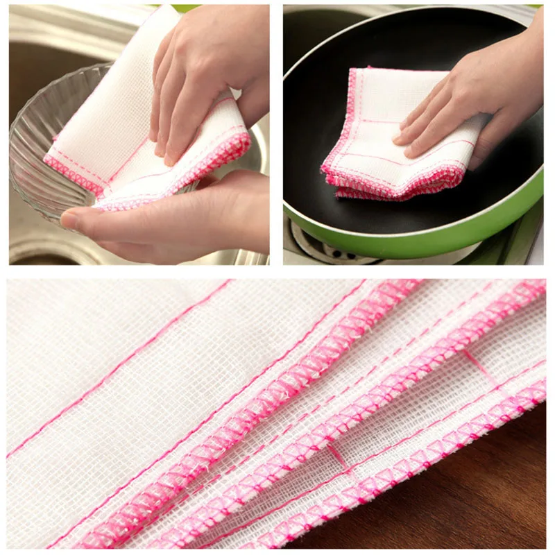 30*30 см чистящие полотенца из бамбукового волокна для посуды без масла посуда чаши