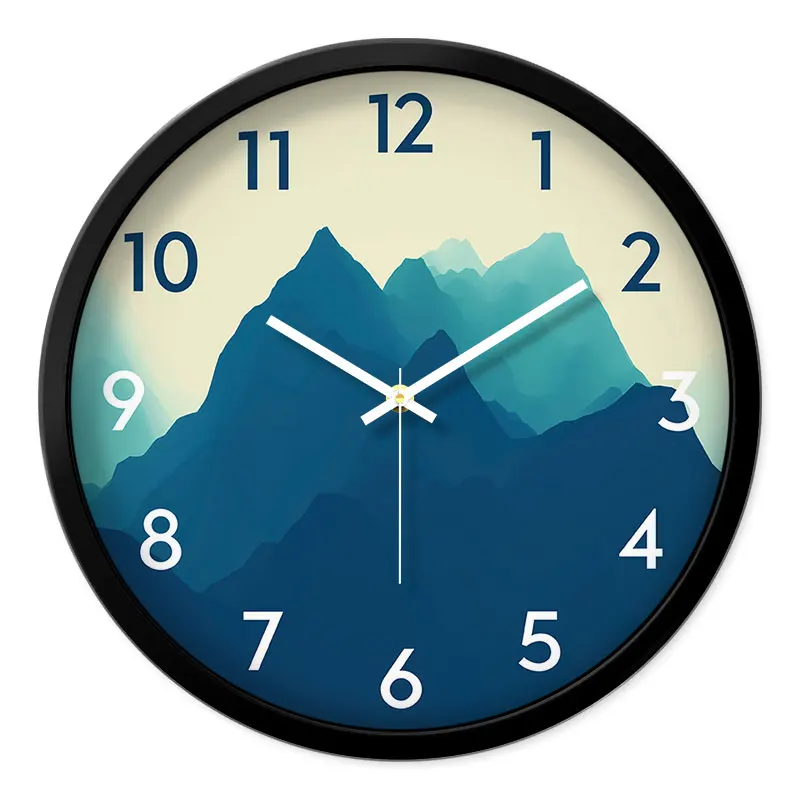 

Northern European creative clock wall clock living room modern minimalist home clock mute wall charts Mediterranean decorative