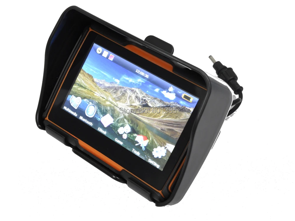 Водонепроницаемый GPS навигатор для мотоцикла/автомобиля 4 3 дюйма Bluetooth навигация