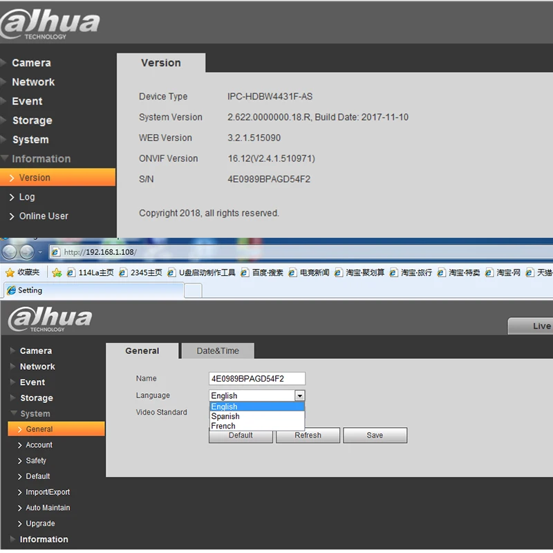 Dahua камера безопасности 4 м IPC-HDBW4431F-AS IR20m мини купольная H.265 POE IP67 IK10 микро SD память CCTV камера Интеллектуальное обнаружение