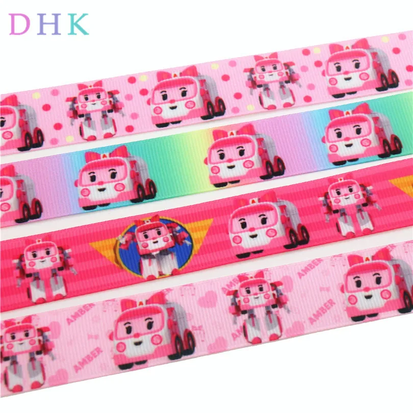 

DHK 7/8'' Free Shipping Japan Cartoon Printed Grosgrain Ribbon Accessory Material Headwear DIY Decoration Craft 22mm S696