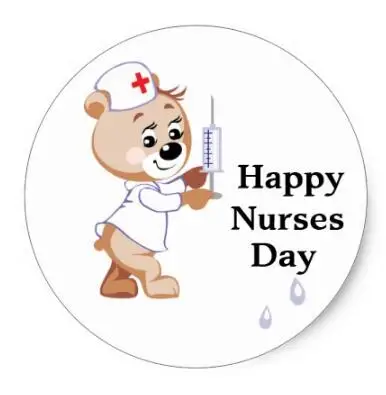 

1.5inch Nurse Bear Classic Round Sticker