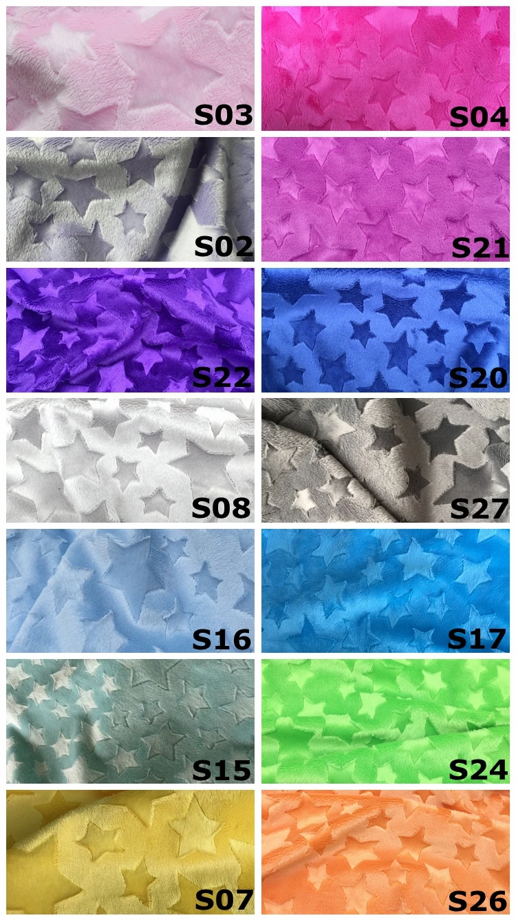 Бесплатная доставка Минки Star Ткань В наличии 14 цветов в Продавец Метр