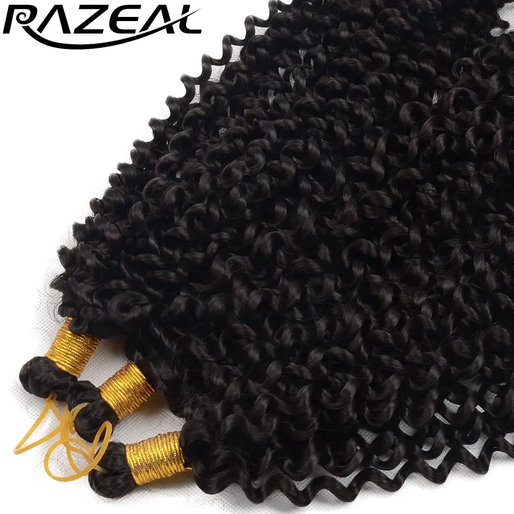 

Razeal Curly 14 inch Pure color Synthetic 100g/pcs Crochet Braids Hair braiding hair Extensions