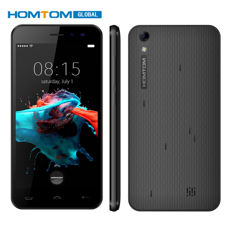 2016 Оригинальные HOMTOM HT16 Android 6 0 4 ядра 5 дюймов Две сим карты 1 ГБ Оперативная память 8