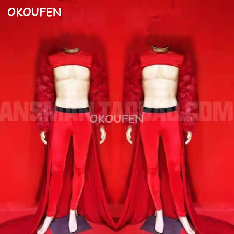 Ночной клуб бар мужской певец ds dj костюмы тема сексуальный половина пушистый