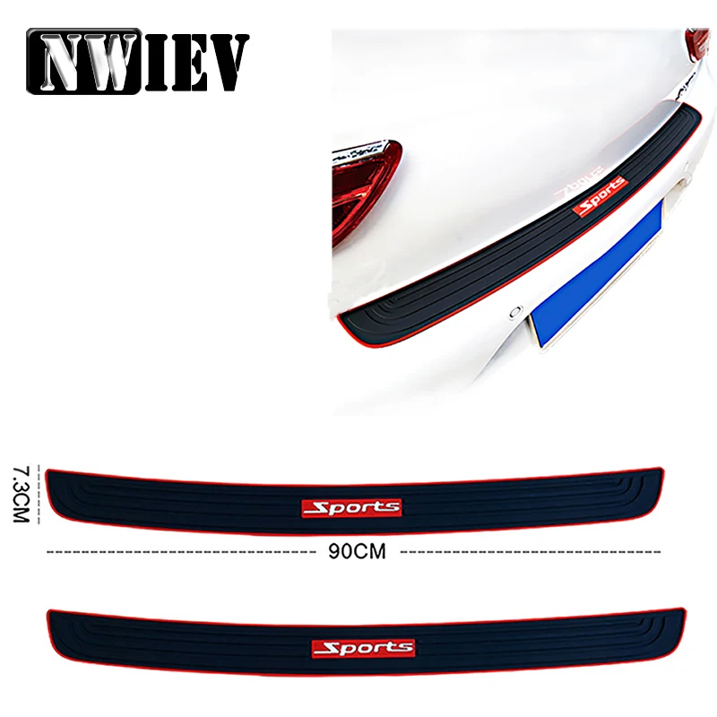NWIEV автомобильный Стайлинг для Renault Megane 2 Captur Mitsubishi ASX Jeep Wrangler Peugeot задний бампер