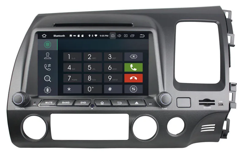 Автомобильный dvd-плеер 8 дюймов мультимедийный gps-плеер для honda civic right driving 2006-2011 с