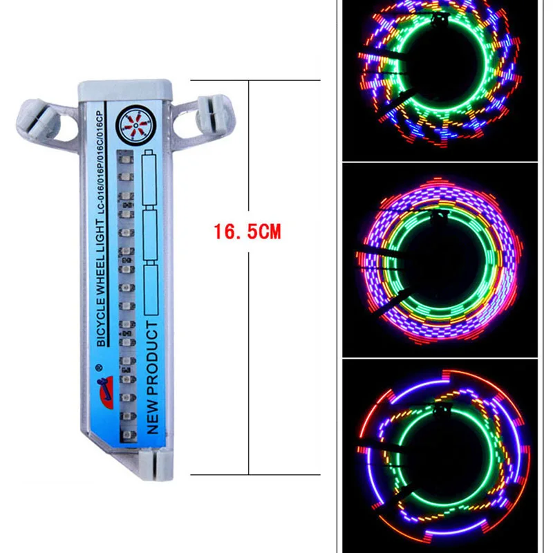 Фонари для велосипедных шин двусторонний 16 светодиосветодиодный уличная лампа