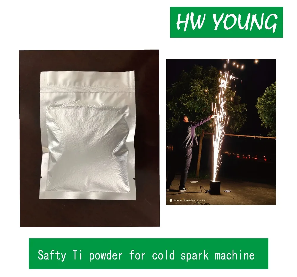 HWyoung 50 мешков/200 г оптовая продажа ti порошок холодная Искра фейерверк машина Свеча