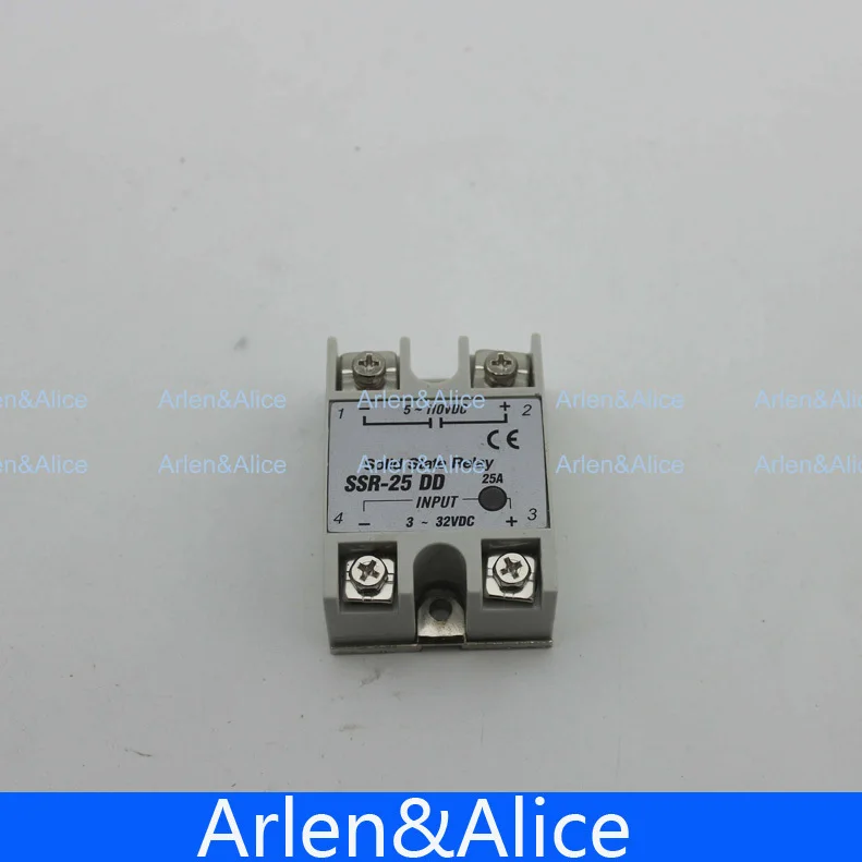 25DD SSR вход 3 ~ 32VDC нагрузка 5 110VDC DC Однофазное твердотельное реле постоянного