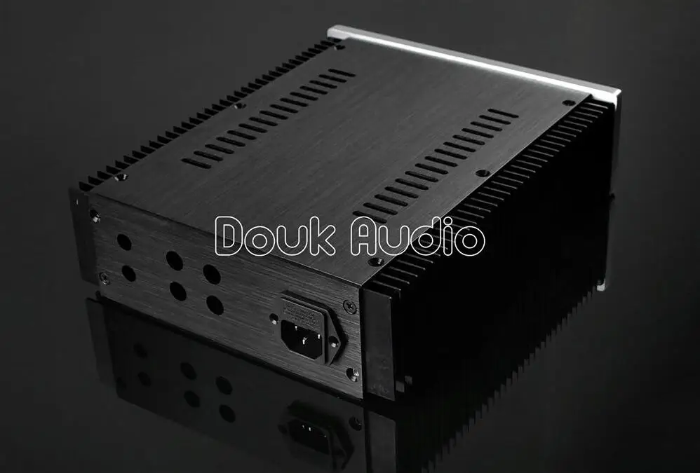 Douk аудио алюминиевое шасси DIY чехол усилитель корпус с радиатором|amplifier enclosure|aluminum