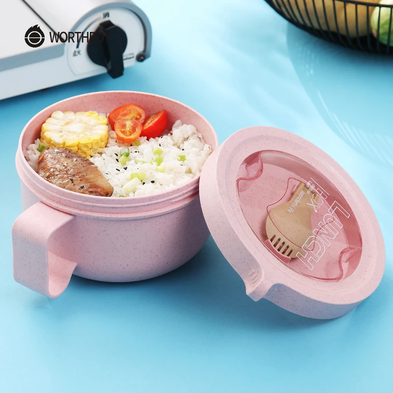 WORTHBUY японская миска для лапши с крышкой посуда детей кухня пшеничная соломенная