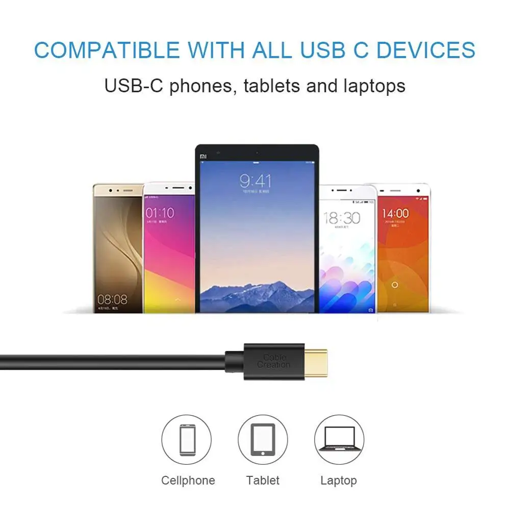 CableCreation короткий USB C кабель 6 дюймов Type (USB до A 2 0) совместимый с MacBook 12 Galaxy S10 и т. д. |