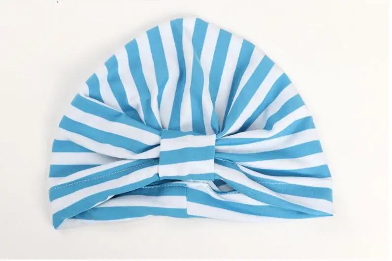 

Kids Baby Turban Hats Caps Striped Children Hats Girls Beanies Hats Wrinkle Caps Toddler cap Hair Accessories