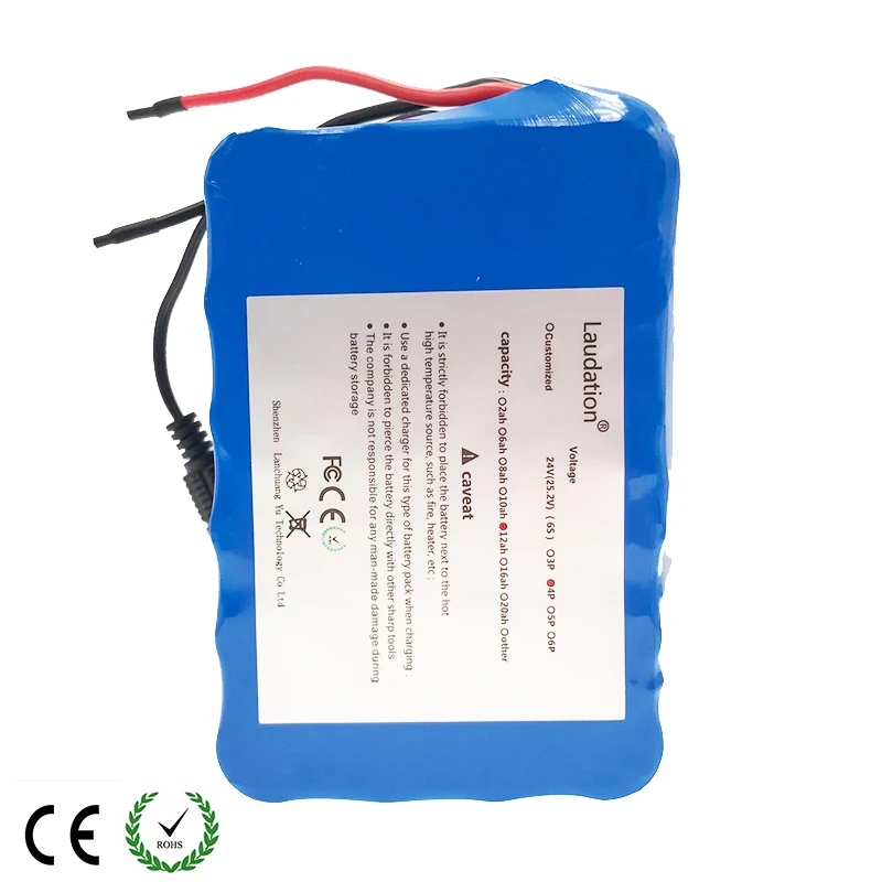 Моторное кресло коляска lauседация 24 в 12 а/ч литий ионная батарея 6S 4P 25 2 250 А/ч