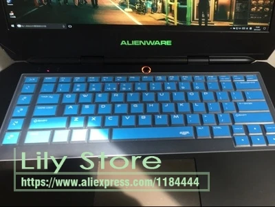 Для Dell Alienware 15 ALW15ED 2015 версия 6 дюймов силиконовая цветная накладка на клавиатуру