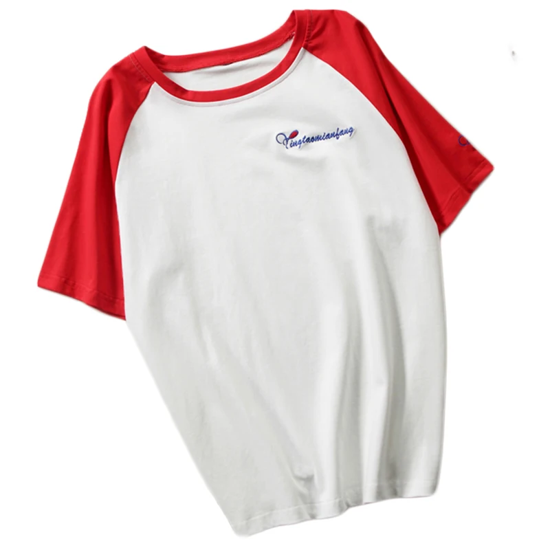 Женская футболка с коротким рукавом модная повседневная хлопковая большие