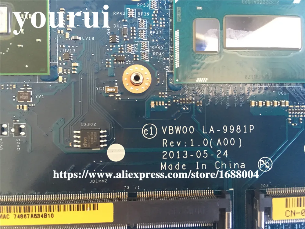 Материнская плата для ноутбука Dell 5537 3537 0K5RR0 K5RR0 со стандартным зеркальным
