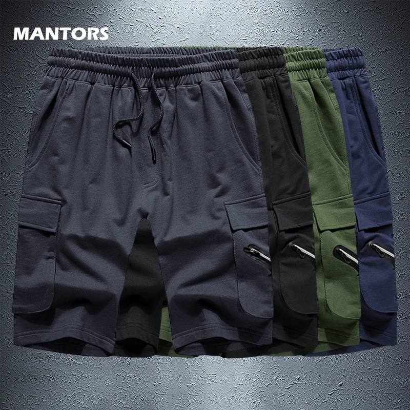 Мужские шорты европейского размера однотонные летние для бега бодибилдинга