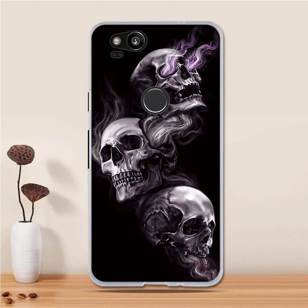 Силиконовый чехол для Google Pixel 2 мягкий из ТПУ с 3D-принтом телефона | Мобильные