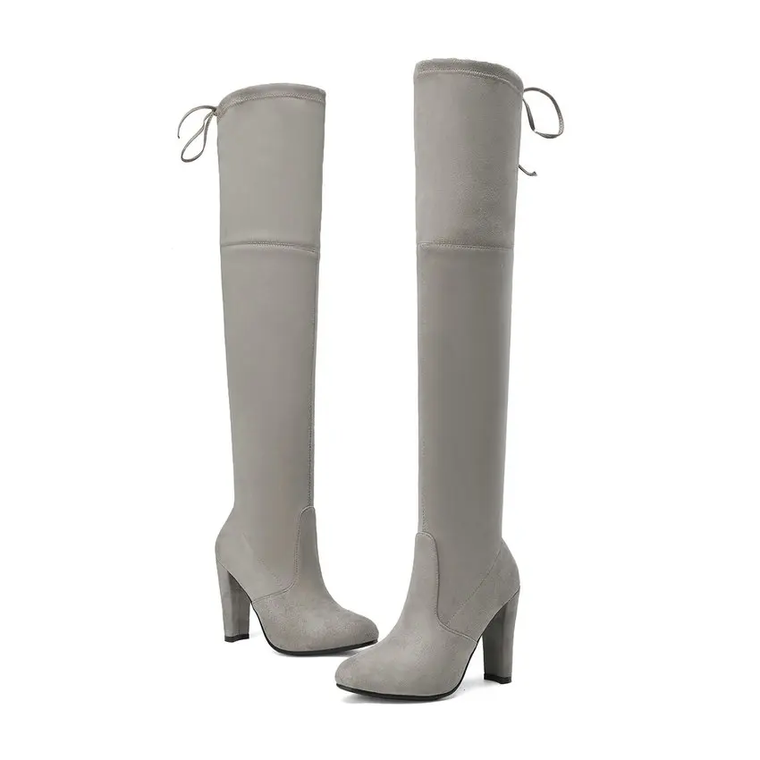 Тонкий Вид Женская Обувь Круглого Toe Теплые Сапоги Снега 2016 элегантные Зимние