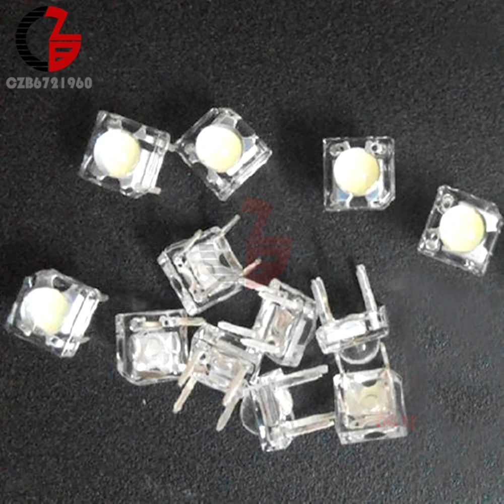 20 шт. белый 5mme Piranha Super Flux water Clear LED Dom автомобильный светильник новый