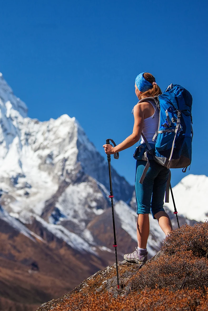 Светильник Naturehike, вес 135 г, углеродное волокно, Внешний замок, треккинг, полюс, 3 секции, портативный, для скалолазания, ходьбы, серебряная палка