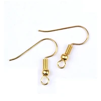 100 pcslot gold silver color antique bronze ear hooks earrings clasps findings earring wires for jewelry making supplies