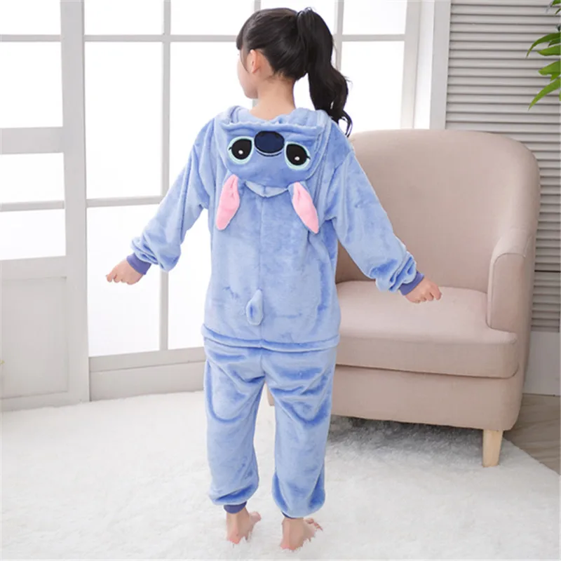 Lilo and Stitch/комбинезон для мальчиков и девочек Пижама кигуруми с героями